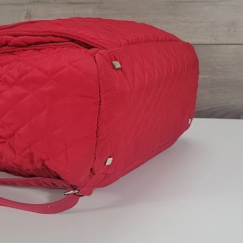 Vera Bradley Quilted Red Women's Backpack - Versatile Everyday Bag